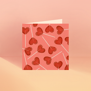 Love Heart Lollipop Card