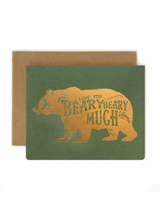 "LOVE YOU BEARY MUCH" Card