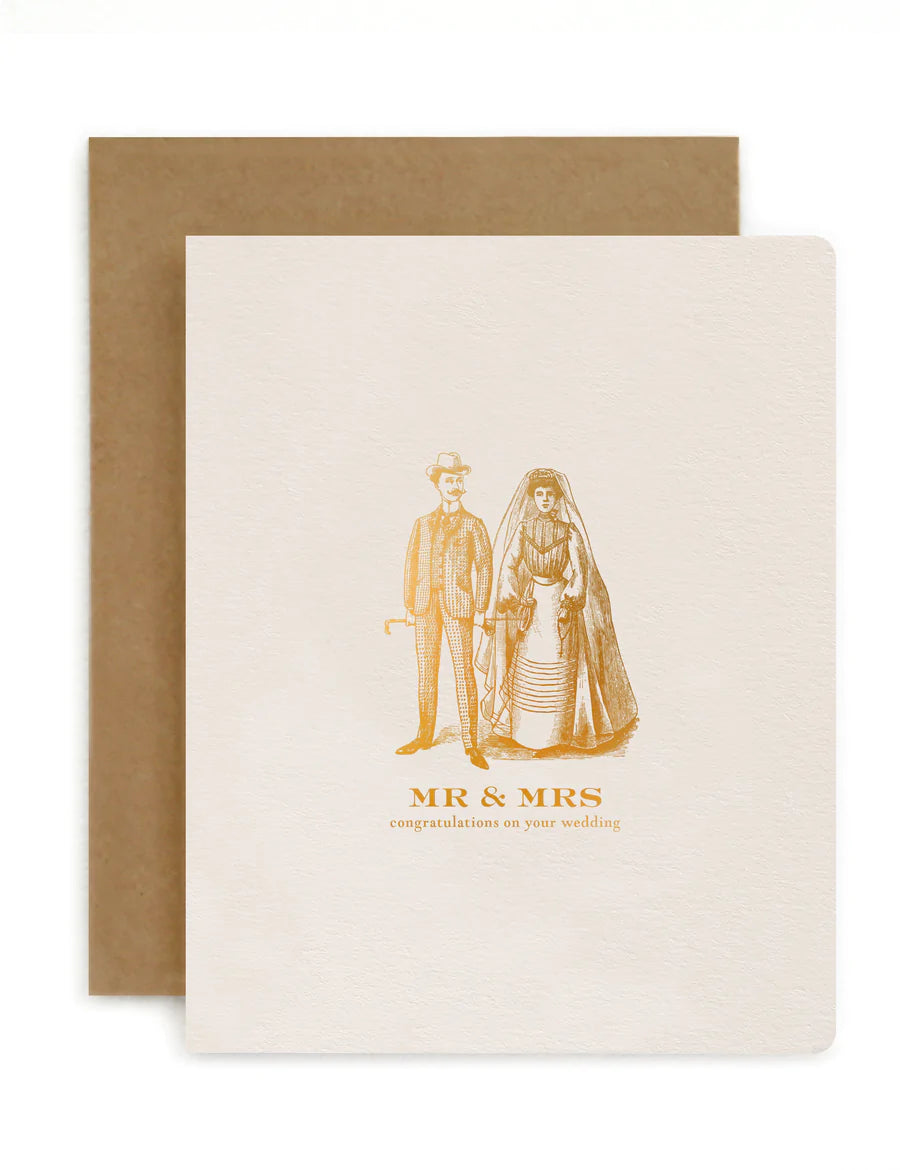 "MR & MRS VINTAGE" Card